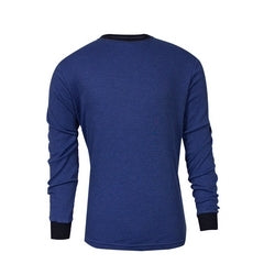 National Safety Apparel C541NRBLSSM | TECGEN CC Flame Resistant Long Sleeve T-Shirt, S, Royal Blue