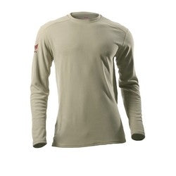 National Safety Apparel DF2-CM-265ALS-DS-SM | DRIFIRE Performance Long Sleeve FR T-Shirt, S, Desert Sand