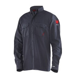 National Safety Apparel DF2-CM-450C-LS-NB-XLT | DRIFIRE Flame Resistant 4.4 Work Shirt, XL-T, Navy Blue