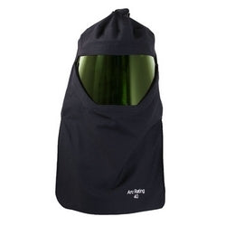 National Safety Apparel H65UQUQHH40 | Arcguard Compliance Navy Multi-Layer Ultrasoft Hood With Faceshield, Universal Adapter