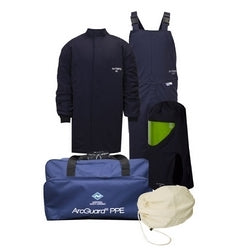 National Safety Apparel KIT4SC40NGMD | Enespro ArcGuard 40 cal Compliance Arc Flash Kit Short Coat & Bib Overall, MD, No Gloves