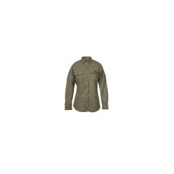 National Safety Apparel TCGSSWN00112SMRG00 | DRIFIRE Tecgen SelectWomen's Flame Resistant Work Shirt, S, Tan