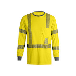 National Safety Apparel TEEY2LSPC3XL | VIZABLE FR Hi-Vis Dual Hazard Long Sleeve T-Shirt - Type R Class 3 (XL)