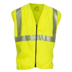 National Safety Apparel V00TV2ZLG | VIZABLE Flame Resistant Hi-Vis Standard Vest, ANSI Class 2, Type R, L, Yellow