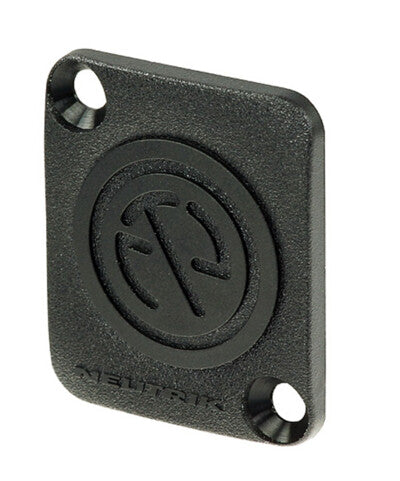 Neutrik DBA-BL | Blank Plate, 1 -Gang, Black, Plastic, 1 Blank, Commercial, Residential, Screw Mount