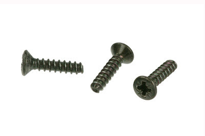 Neutrik E-SCREW1-12 B | Self-Tapping Screw, Metric, Countersunk Head, M2.9, Phillips Drive, Steel, Black