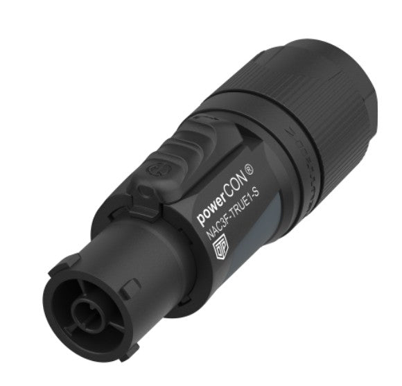Neutrik NAC3F-TRUE1-S | TRUE1 TOP Cable End Connector, Locking Waterproof PowerCON TRUE1 TOP Cable Connector
