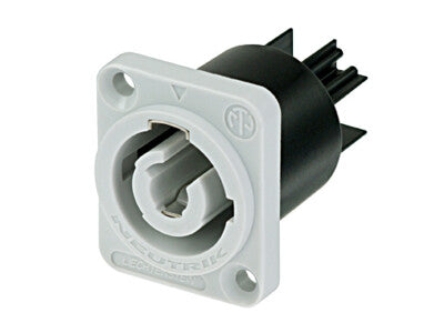 Neutrik NAC3MPB-1 | Chassis Connector, Polyamide, Front Mounting, Gray