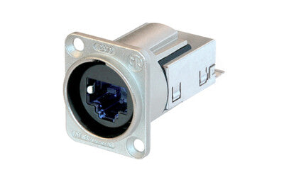 Neutrik NE8FDY-C6 | Panel Connector, IDC Termination, Stranded Cable, 24 to 22 AWG Solid, 26/7 to 22/7 AWG Stranded