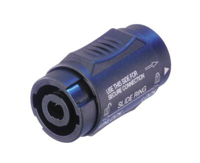 Neutrik NL4MMX | Speak-on Adapter, Outputs Male, Bronze, 250V, 30A Audio Signal, 15A RMS Continuous