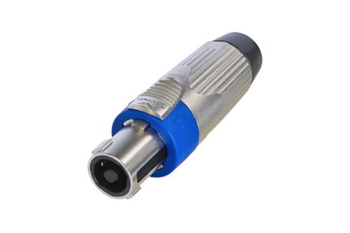 Neutrik NLT4FXX | Female Cable Connector, Silver, 4 Pole