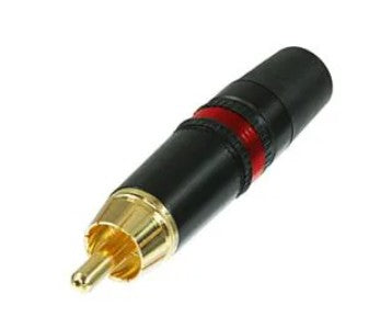 Neutrik NYS373-2 | Rean Plugs RCA - Gold Contact - Red