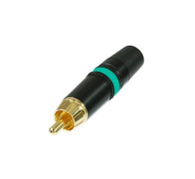 Neutrik NYS373-5 | Rean Plug, Outside Diameter 3.5 to 6.1mm, Green