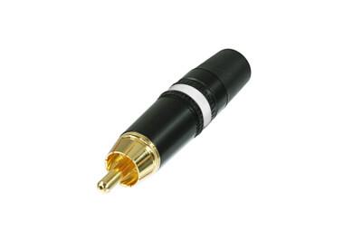 Neutrik NYS373-9 | Rean Plug, Outside Diameter 3.5 to 6.1mm, Brass, 0.5VAC, Black