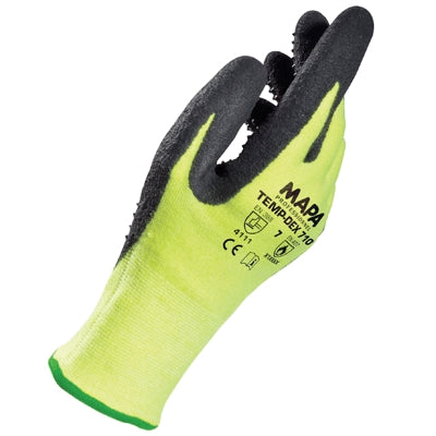 Newell Brands Distribution 34710039 | Mapa Temp-Dex 710 Gloves Knit, Nitrile Coated, Large