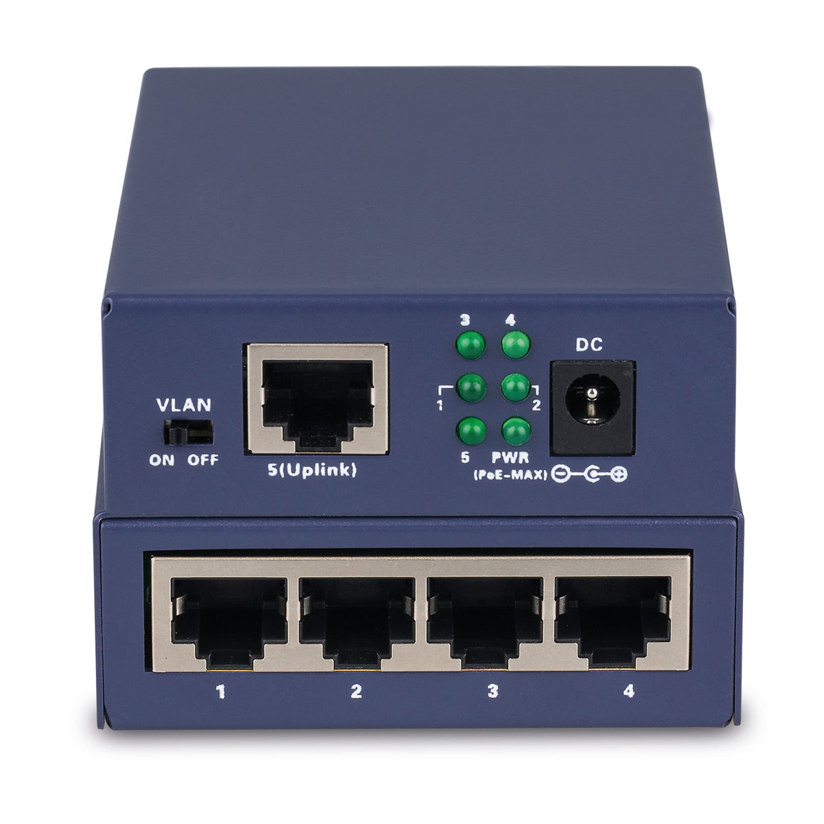 Niveo Professional NRS5FP | PoE+ Switch, 5-Port, 10/100 FE Poe/PoE+ Port Configuration