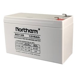 Northern BD128 | Sealed Lead Acid Battery, 12 Volt, 8 Amp-Hour