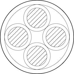 Northern N1604-7016-0311 | 16-4C Solid Bc Pvc Unshielded Pvc, Cmr - Red - 1000' Reel