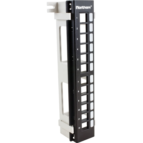 Northern NPPMOD12PM | Patch Panel, Steel, 1U, Black, 12 Ports