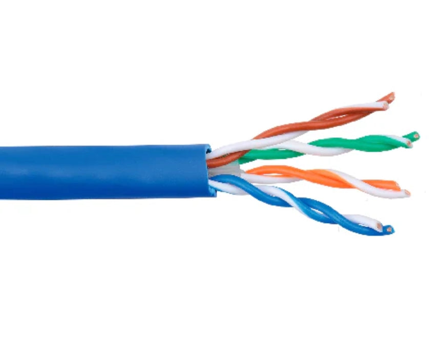 Northern WB5EPBL1BX | Cat 5e Cable, U/UTP, 24 AWG, Unshielded, Plenum, Blue, 1000 ft.