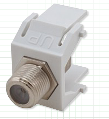 Northern NFKY3GHZWH | F Keystone Coupler 3 Ghz Female - Female White