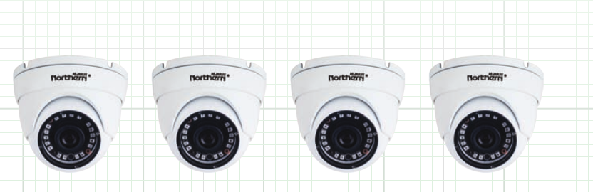 Northern Video N2HVR4KIT4C | N2 Series 4Ch Hd Analog Kit, With 4Ch 2Tb Dvr And 4X 2.8Mm, 1080P Eyeball Camera