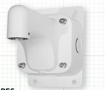 Northern Video N2HWM1 | N2 Series Hinged Wall Mt Req. N2Pc1, N2Pc2, N2Pc3, N2Pc4, N2Pc5 Pend Cap