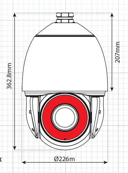 Northern Video N2IPPTZ30X | N2 Series 2Mp H.265 Ip Ptz Poe, /24Vac 30X Wdr 600' Ir In/Out, Ip66 White