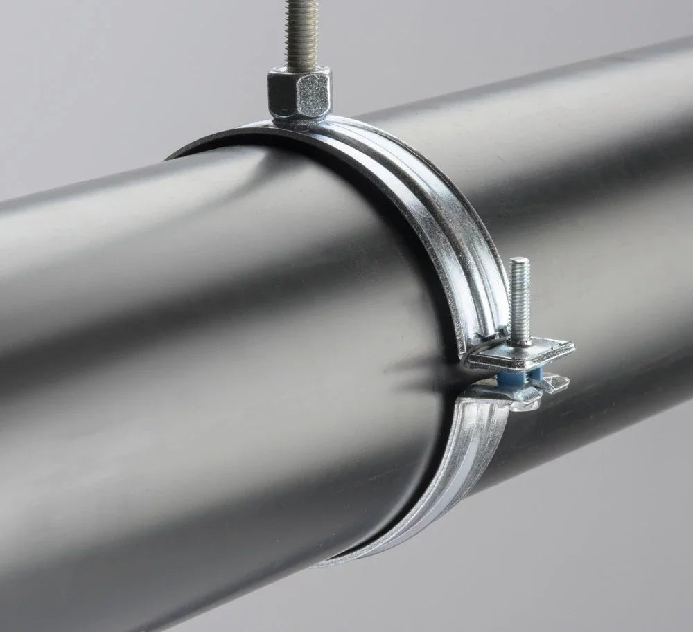 Nvent Caddy 4290250EG | Macrofix Plus NI EZ with Easy Closure, 2 1/2" Pipe, 2.875"–2.996" OD, 3/8" Rod