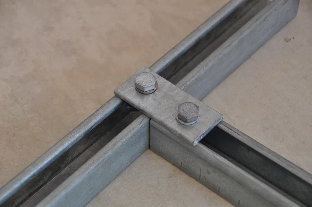 Nvent Caddy F220000EG | Two Hole Flat Bracket, Steel, EG, 3.25"