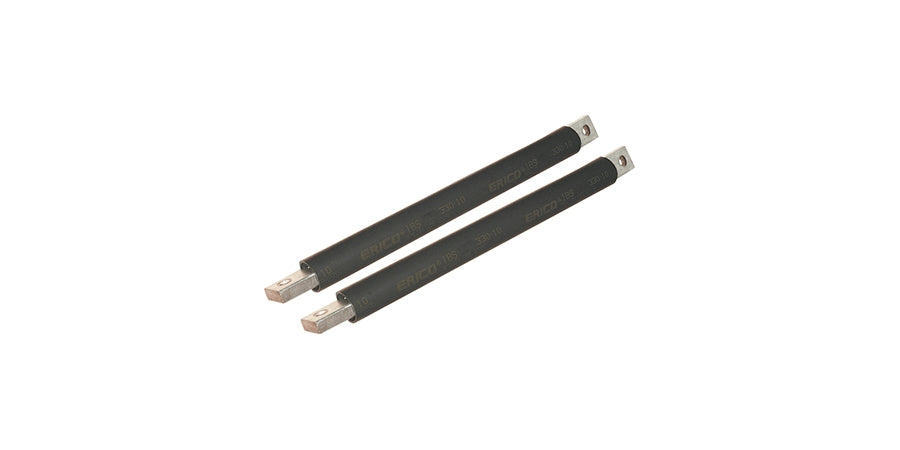 Nvent Eriflex IBS12043010 | Round Braided Conductor, Tinned, Width 24 mm, Copper, 120 sq. mm, Overall Length 430 mm