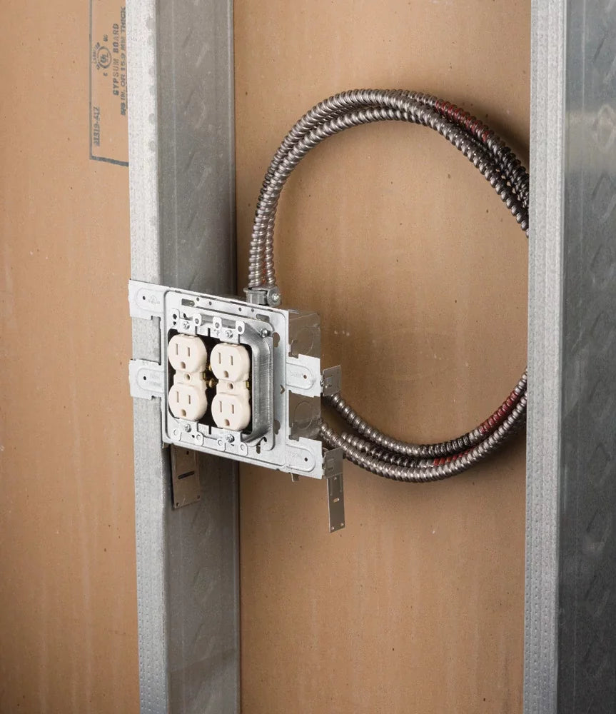 Nvent Caddy STS2346 | Snap to Stud Electrical Box Bracket, 2 1/2", 3 5/8", 4", 6" Wall Depth, 4", 4 11/16" Box