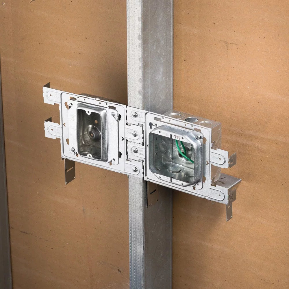 Nvent Caddy STS2346 | Snap to Stud Electrical Box Bracket, 2 1/2", 3 5/8", 4", 6" Wall Depth, 4", 4 11/16" Box