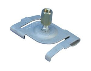 Nvent Caddy 4G8WB | 4G8 Twist Clip For Track Lighting, Caddy Armour, 15/16" T-Grid, #8 Screw, 5/8" Screw, Brass Barrel Nut