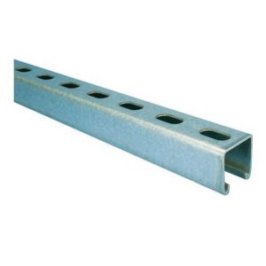 Nvent Caddy A12H2000PG | Strut Channel Type A, Slotted, Steel, Pg, 20’ X 1.625" X 1.625" X 12 Ga