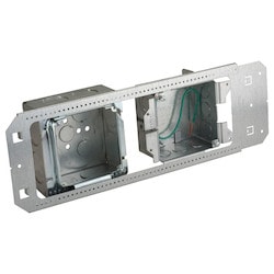 Nvent Caddy A1BF0G40N | Nvent Caddy All-In-One Between-Stud Without Mud Ring, Multi-Box, 4 1", 4 1 1/4" Knockouts, 3 5/8"