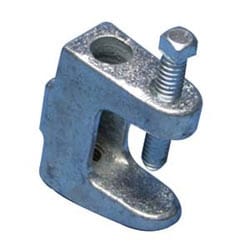 Nvent Caddy BC260025EG | BC26 Universal Beam Clamp With Tapped Hole, 1/4" Rod, 13/16" Max Flange, 1/4" Hole, Threaded