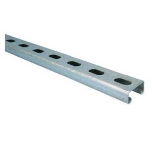 Nvent Caddy C14H2000GN | Strut Channel Type C, Slotted, Steel, Painted, Green, 20’ X 13/16" X 1 5/8" X 14 Ga