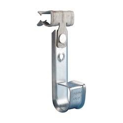 Nvent Caddy CAT12912SM | Nvent Caddy Cablecat J-Hook With Hammer-On Flange Clip, Steel, Spring Steel, 3/4" Dia, 9/16"-3/4" Flange