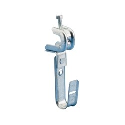 Nvent Caddy CAT12BC200B | Nvent Caddy Cablecat J-Hook With Bc200 Beam Clamp, Swivel, 3/4" Dia, 1/8"-1/2" Flange