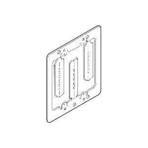 Nvent Caddy MPLS2 | Low Voltage Mounting Plate With Screws, 2 Gang