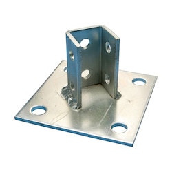 Nvent Caddy P110000EG | 45 Post Base For Strut Type A, Eg, 6" X 6" X 3.5"