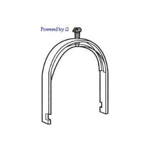 Nvent Caddy SCH64B | Sch2 Single Piece Strut Clamp For Cable/Conduit, 3.25"-4" Od, 3 1/2" Emt, 3 1/2" Rigid/Pipe