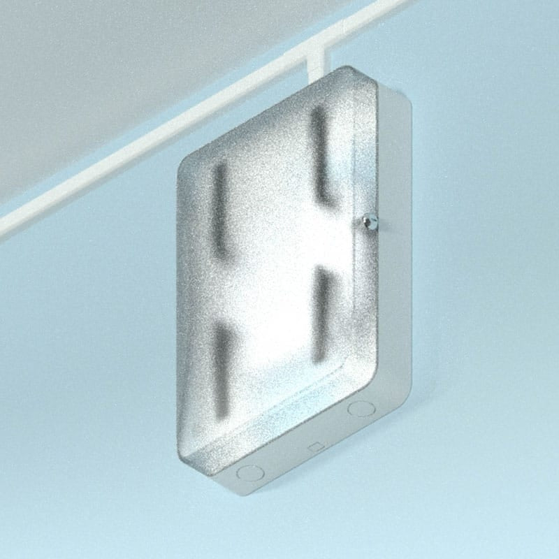 Oberon 1016-C | Wi-Fi Access Point Lock Box, White, For Translucent Door, Polycarbonate