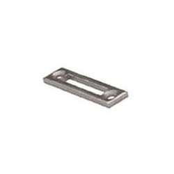 Olympus Lock Inc 10-052-26D | Cabinet Lock Slotted Strike, 2" Length x 1/2" Width x 1/8" Thickness, Satin Chrome Plated