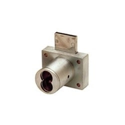 Olympus Lock Inc 721DW 26D | Cabinet/Deadbolt Drawer Lock, Non-Hand, 1-1/8" Diameter Barrel, Die-Cast Zinc, Satin Chrome Plated
