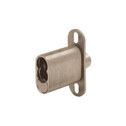 Olympus Lock Inc 722S 26D | Sliding Door Plunger Lock, Standard, 1-3/4" Length Barrel, Solid Brass, Satin Chrome Plated