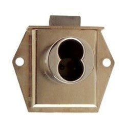 Olympus Lock Inc 725ML-DW-VH 26D | Latch Drawer Lock, Mortise, Vertical Hand, 1-1/8" Diameter x 1-1/16" Length Barrel, Satin Chrome Plated