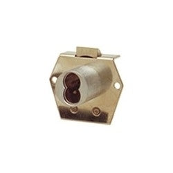 Olympus Lock Inc 725RL-DW-VH 26D | Latch Drawer Lock, Rim, Vertical Hand, 1-1/8" Diameter x 1-1/16" Length Barrel, Satin Chrome Plated