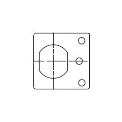 Olympus Lock Inc DCNP-500-ARP | Padlockable Cam Lock Anti-Rotation Plate, For 3/4" Diameter DCN/DCR/B7 Series Cam Lock
